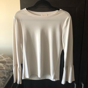 Long sleeve shirt with bell sleeves